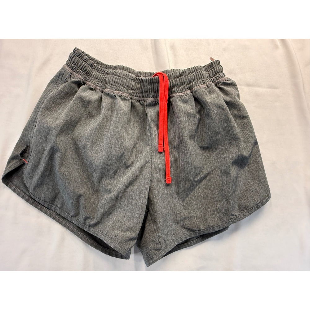 Champion C9 Womens XS Athletic Shorts Gray Heathered Orange Drawstring Gym Run